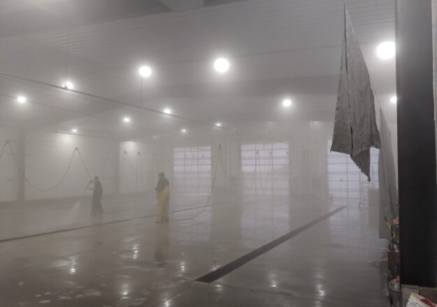 Humid Wash Bay Humidity with detergents are very corrosive