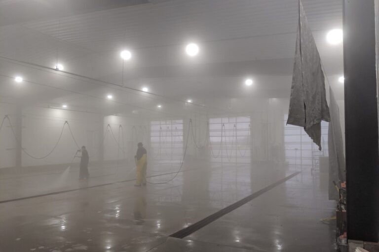 Humid Wash Bay Humidity with detergents are very corrosive